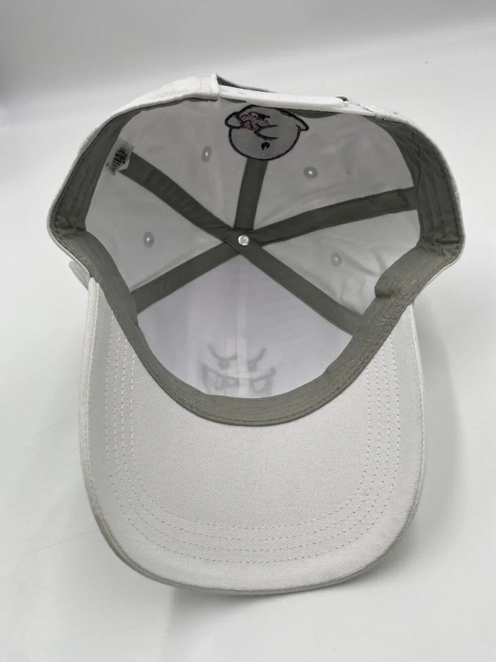 Universal Studios Super Nintendo World White Ghost Hat Snapback Cap One Size